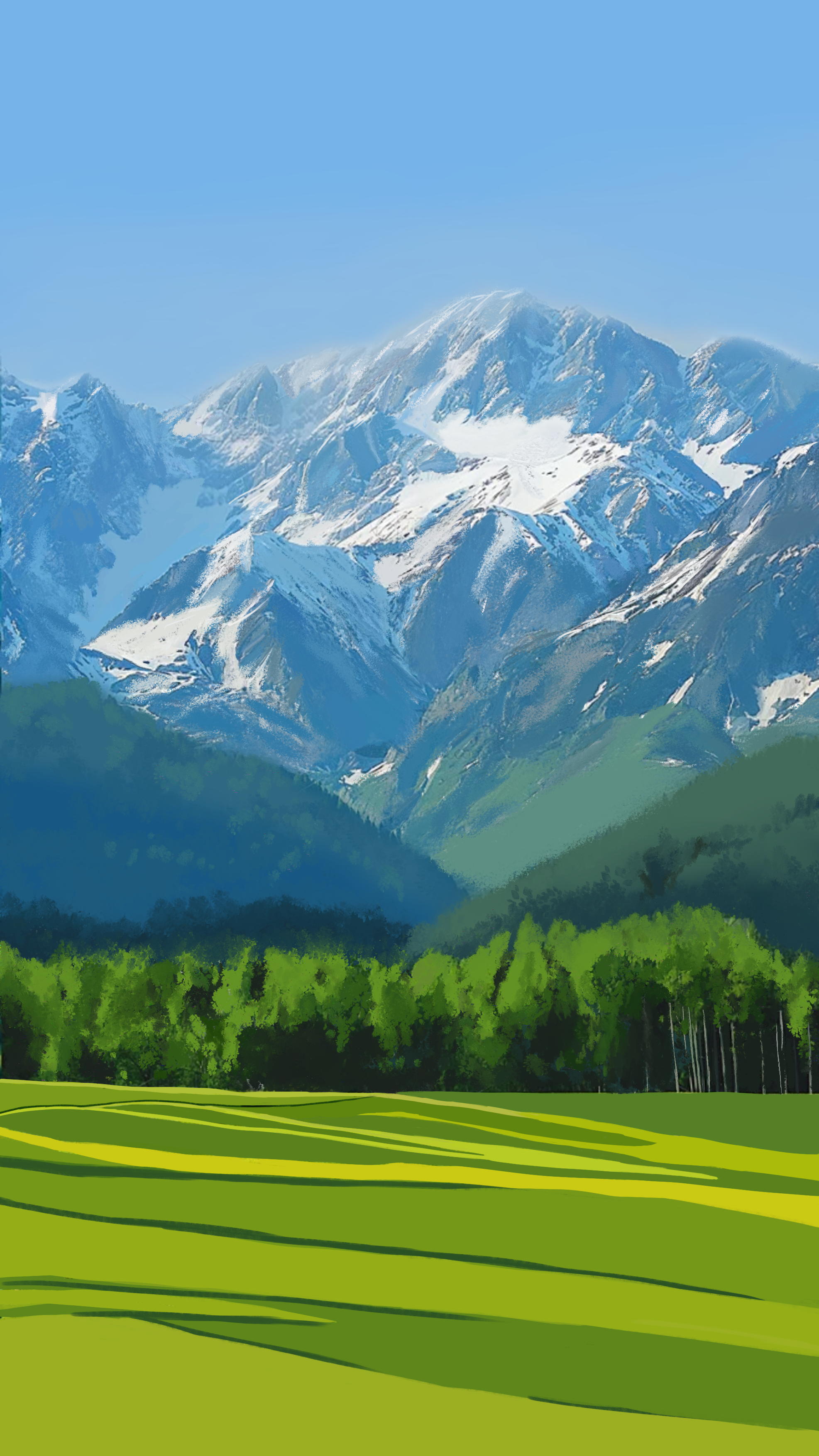 雪山场景设计