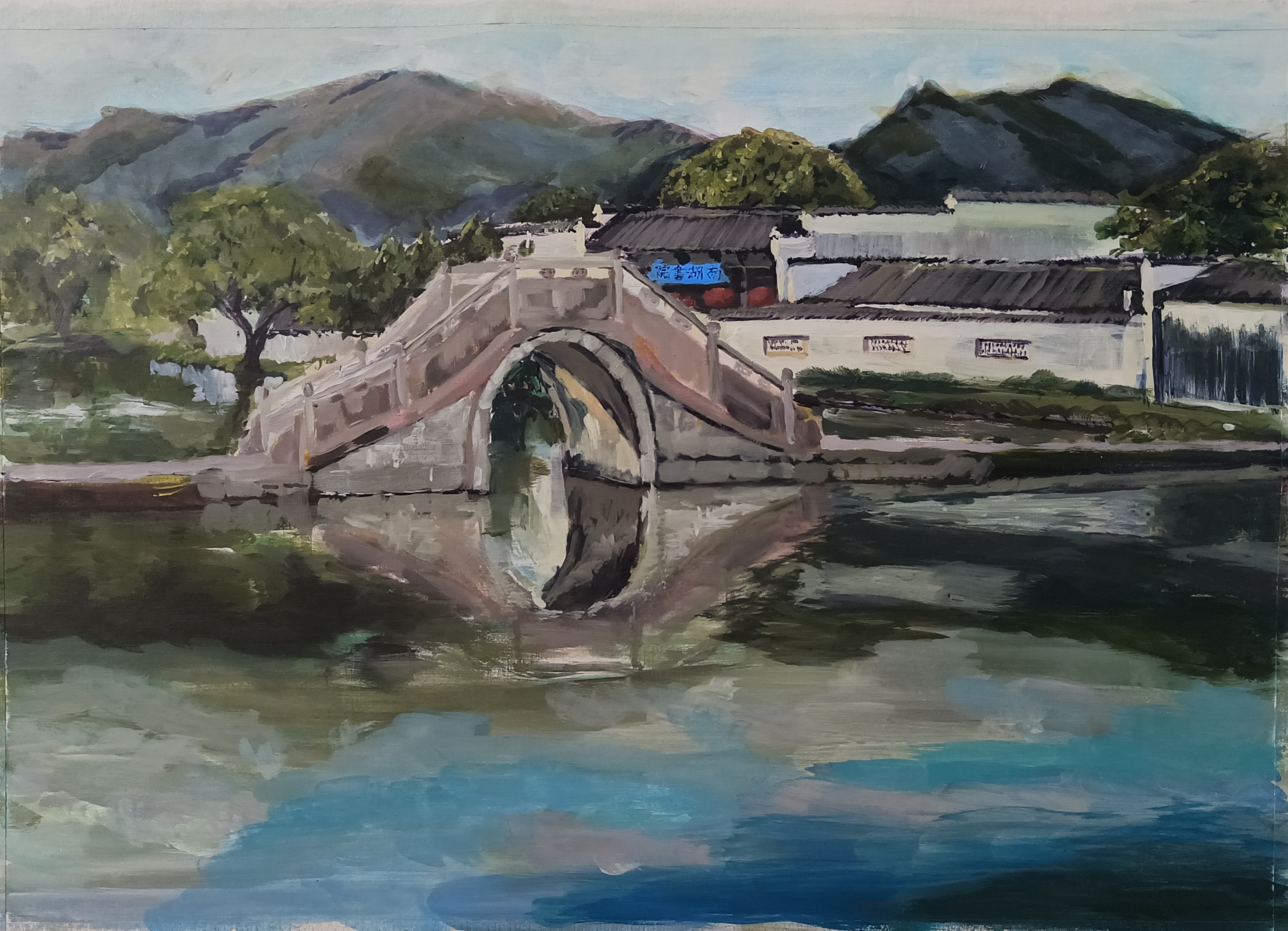 宏村油画写生